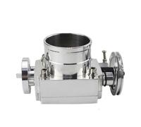 Cuerpo Acelerador MÚLTIPLE DE ADMISIÓN DE ALTO FLUJO DE ALUMINIO BILLET DE 65 MM 70 MM 80 MM 90 MM Mariposa De Admisión(80MM SILVER)