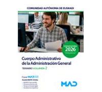 cuerpo administrativo. temario (vol. 2) comunidad autónoma del país va