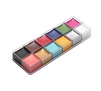 Cuerpo Amarillo Rojo Azul Facial Pintura 12 Colores Pintura al óleo Cara Pintura corporal Efectos especiales Dramáticos Maquillaje Color Graso