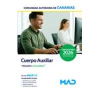 Cuerpo Auxiliar. Comunidad Autónoma De Canarias. Temario Volumen 1