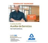 Cuerpo Auxiliar de la Generalitat Valenciana (Escala Auxiliar de Servicios). Test Parte Especial