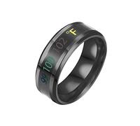 Cuerpo de acero Color Acero Indicador de temperatura Anillo Temperatura Anillo de cambio de temperatura Anillos de cambio de temperatura Los anillos Juego de cartas Secretos Bosque Oscuro, 7, Titanio