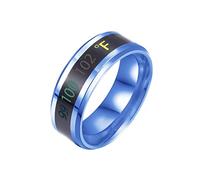 Cuerpo de acero Color Acero Indicador de temperatura Anillo Temperatura Anillo de cambio de temperatura Anillos de cambio de temperatura Los anillos Juego de cartas Secretos Bosque Oscuro, 11, Titanio