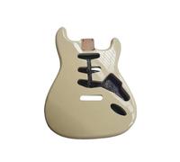 Cuerpo De Aliso, Conjunto De Guitarra Eléctrica, Cuerpo DIY, Individual, Semiacabado, Aliso, Blanco Antiguo (Color : 01)