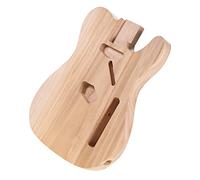 Cuerpo de bajo sin Terminar, Piezas de Bricolaje para Guitarra Eléctrica Estilo TL, Hecho de Madera Maciza de Sicómoro, Preperforado y Pulido, Ideal para Personalizar su Propia