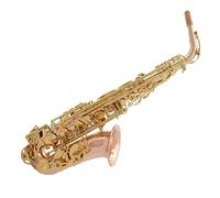Cuerpo De Bronce Fosforoso Profesional Saxofón Alto En Mi Bemol Sax De Doble Costilla Con Un Conjunto Completo De Accesorios Saxofón profesional