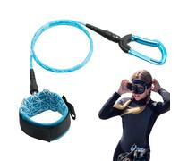 Cuerpo de buceo, cuerda de bucle | Muñeca de cuerda anti-perdón de apotamiento - Equipo de seguridad de la piscina elástica Snorkeling Sport Sport Safety Towing para la navegación submarina de buceo