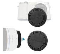 Cuerpo de cámara NX y tapas de lente traseras, compatible con cámaras de lente intercambiables sin espejo NX como NX1, NX5, NX10, NX11, NX20, NX30, NX100, NX200 y 45 mm F1.8 2D/3D, 12-24 mm F4-5.6 ED