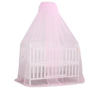 Cuerpo de cuna de 1 por ciento, dosel de cama de bebé de malla fina transpirable, carpa de cuna de patrones Jacquard, mosquitera para la cama de bebé de circunferencia de 16.4 pies.