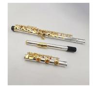 Cuerpo De Cuproníquel, 17 Agujeros, Agujero Cerrado, Flauta Transversal Para Estudiantes, Llave C Con Llave E Y Bolsa De Lona Flauta Travesera para Principiantes