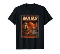 Cuerpo de expedición a Marte Camiseta gráfica económica, Hombre, Negro, L