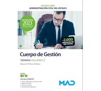 Cuerpo de Gestión de la Administración Civil del Estado (Acceso Libre). Temario volumen 2