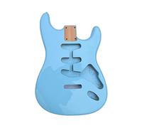 cuerpo de guitarra Aliso De Madera Sss Cuerpo De Guitarra De Recogida En Color Azul Sonoro Para Reemplazo De Guitarra Eéctrica DIY Guitarra