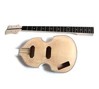 cuerpo de guitarra Bricolaje Kit De Guitarra Bajo Eléctrico Bass Construye Tu Propio En La Mano Izquierda DIY Guitarra (Color : Without parts)