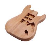 cuerpo de guitarra Color De Madera Okoume Wood Cola Dura Cuerpo De Guitarra Eléctrica Guitarra Eléctrica Barril Matte Acabado Partes Cuerpo Sin Terminar DIY Guitarra