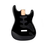 Cuerpo De Guitarra Con Pastilla SSS Estándar Con Acabado Brillante De Madera De Aliso En Color Negro