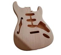 Cuerpo De Guitarra Cuerpo De Caoba Con Un Solo Orificio En Forma De F Para Guitarra Eléctrica ST De Una Sola Manivela(Spliced)