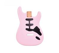 cuerpo de guitarra Cuerpo De Guitarra De Color Rosa De Cáscara De Madera De Aliso Para S T Hecho A Mano Sss Kits De Guitarra Eléctrica DIY Guitarra