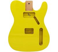 cuerpo de guitarra Cuerpo Doble De Hechizo Para Tl/St Montaje De Guitarra Eléctrica Aliso Cuerpo Semiacabado Amarillo DIY Guitarra
