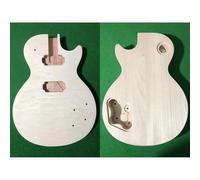 Cuerpo de guitarra de bricolaje Cuerpo De Guitarra Eléctrica Con Tapa De Arce Acolchado Y Pastillas Humbucker En El Talón Piezas De Guitarra Sin Terminar Perforadas Para Hacer Uno Mismo