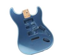 Cuerpo de guitarra de bricolaje Cuerpo De Guitarra Eléctrica Semiacabada Instrumento Modificado Con Una Sola Coctelera Azul Accesorios Para Hacerlo Usted Mismo
