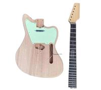 Cuerpo de guitarra de bricolaje Kits De Bricolaje Para Guitarra Eléctrica Sin Terminar, Golpeador Verde Menta, Diapasón De Arce O Palisandro Con Piezas De Guitarra(Rosewood)