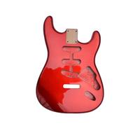 Cuerpo De Guitarra De Madera De Aliso, Metal Brillante, Rojo, Para Pastilla SSS, Bricolaje, Reemplazo De Guitarra Eléctrica ST