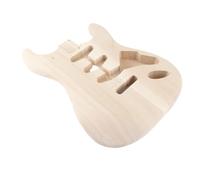Cuerpo de guitarra de nogal sin terminar |Reemplazo de madera maciza para guitarra eléctrica |Triple orificio de recogida simple en blanco para