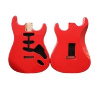 Cuerpo De Guitarra Eléctrica De Material De Aliso, Cuerpo Ensamblado DIY, Producto Semiacabado SSS, Rojo (Color : 01)