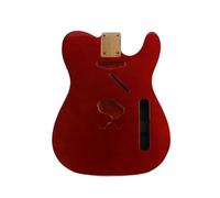 Cuerpo De Guitarra Eléctrica Retro Aliso Rojo Brillante Cuerpo De Guitarra Eléctrica Moderna De Alta Gama