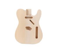 Cuerpo de guitarra estilo TL - Madera maciza de paulownia, natural sin acabar, 16.1 x 12.6 pulgadas, 4.4 libras para construcciones y mods de guitarra rock DIY