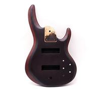 cuerpo de guitarra Hickory Skin Electric Bass Guitar Body Okoume Wood Uso Con 24 Cuello De Guitarra Frete DIY Guitarra
