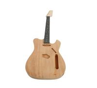 Cuerpo de Guitarra Inacabado, Kit de Guitarra Eléctrica con Cuello de Arce, Construya su Propia de Bricolaje para Amantes de la Música y Entusiastas de Rosatillo para el