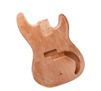 Cuerpo de guitarra sin terminar Cuerpo De Bajo De Madera De Okoume Barril De Bajo Eléctrico Color Natural Bricolaje Para Bajo