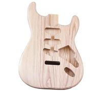 Cuerpo De Guitarra Sin Terminar Cuerpo De Guitarra Eléctrica De Madera De Fresno Bricolaje 3 Piezas Pieza Combinada(With holes)