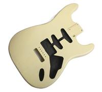 Cuerpo De Guitarra Sin Terminar Cuerpo Dividido En El Centro De Fresno De Pantano Adecuado Para Guitarra Eléctrica ST Pintada(Yellow)