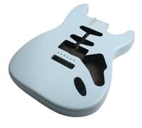 Cuerpo De Guitarra Sin Terminar Cuerpo Dividido En El Centro De Fresno De Pantano Adecuado Para Guitarra Eléctrica ST Pintada(Blue)