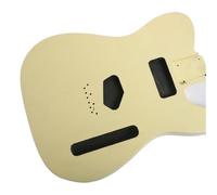 Cuerpo De Guitarra Sin Terminar Cuerpo Dividido En El Centro De Fresno De Pantano Pintado Para Guitarra Eléctrica TL(Yellow)