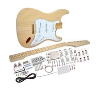 Cuerpo De Guitarra Sin Terminar Kit De Guitarra Eléctrica DIY De 39 Pulgadas Con Cuerpo De Tilo Y Mástil De Arce Diapasón 21 Trastes Preamplificador Y Cableado(Style 1)