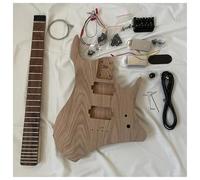 Cuerpo De Guitarra Sin Terminar Kit De Guitarra Eléctrica Sin Pala Para Armar Cuerpo De Olmo Mástil De Arce Y Diapasón De Laurel