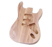Cuerpo De Guitarra Sin Terminar Tres Guitarras Eléctricas De Madera De Fresno Individuales Cuerpo Modificado Accesorios Para Instrumentos De Bricolaje Barril(No holes)