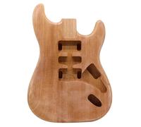 Cuerpo de guitarra ST Style, madera maciza de Okoume, natural sin acabar, 17.7 x 12.6 pulgadas, 5.5 libras para construcciones y actualizaciones de guitarra eléctrica