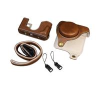 Cuerpo de la cámara de cuero, protección completa de los bordes, acolchado interior suave e instantáneo para cámaras de media película, cubierta protectora de cuero para X Half