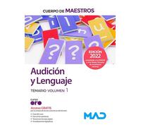 Cuerpo De Maestros. Audicion Y Lenguaje. Temario (vol. 1)