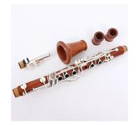 Cuerpo De Palisandro, Teclas Plateadas, Juego De Clarinete En Tono Eb Con Estuche, Boquilla Y Correa Clarinete Para Principiantes