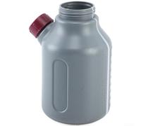Cuerpo de repuesto de espuma de relleno lateral para lavadora a presión, botella de plástico grueso con tapa de taza medidora, compatible con boquilla PA, negro/blanco/gris (gris)