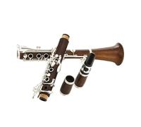 Cuerpo De Secoya 17 Teclas Tono Bb Clarinete Con Teclas Niqueladas Instrumento Con Estuche Y Boquilla
