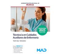 Cuerpo de Técnicos Auxiliares, opción Cuidados Auxiliares de Enfermería de la Administración Regional de Murcia. Test del temario