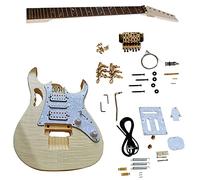 Cuerpo De Tilo, Diapasón De Palisandro, Cuello De Arce, Kit De Guitarra Eléctrica Para Principiantes, Construye Tu Propia Guitarra Eléctrica Kit de bricolaje de guitarra eléctrica