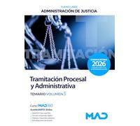 CUERPO DE TRAMITACION PROCESAL Y ADMINISTRATIVA TEMARIO VOL.3 (2026) TURNO LIBRE